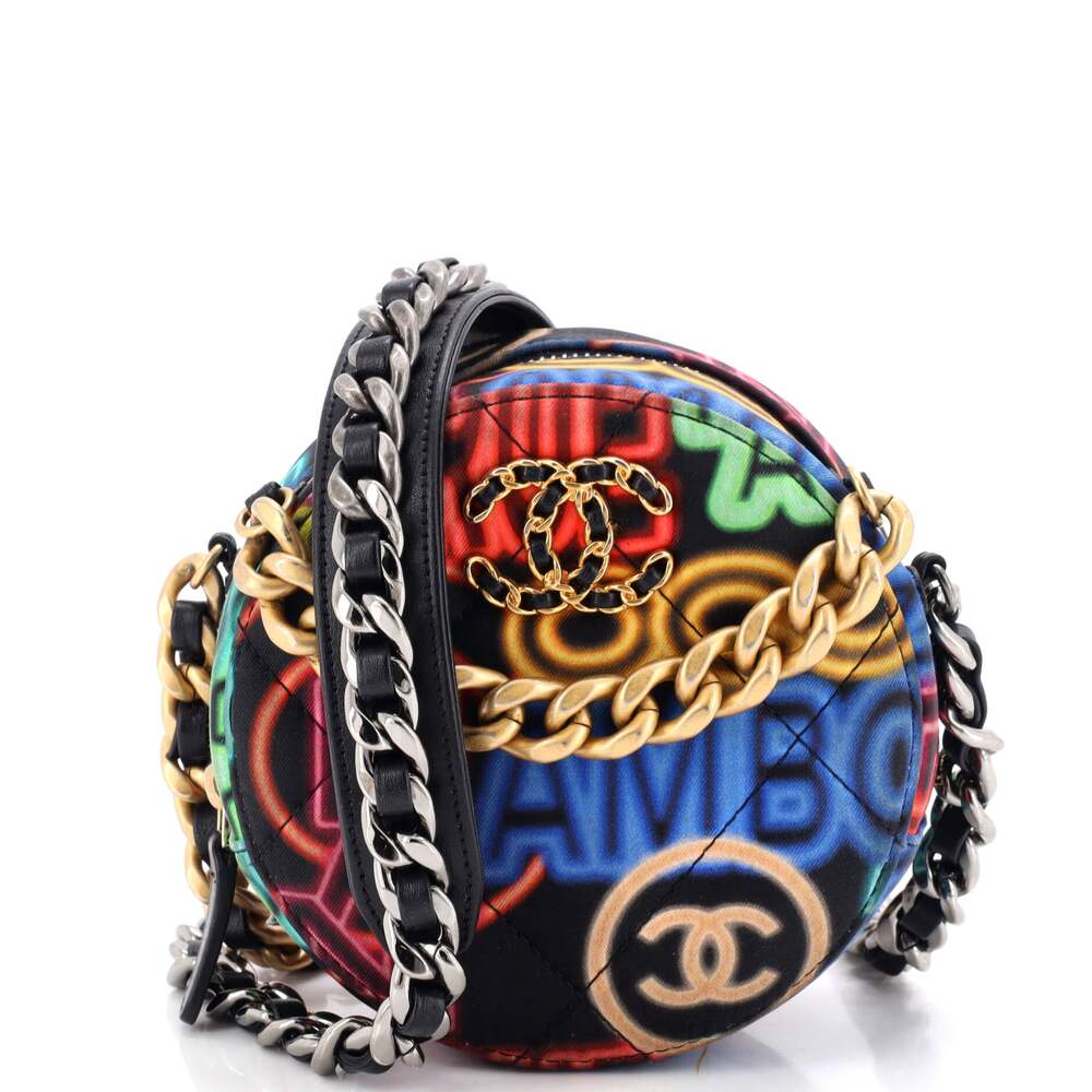 Chanel 19 Round Clutch With Chain #261231C25B